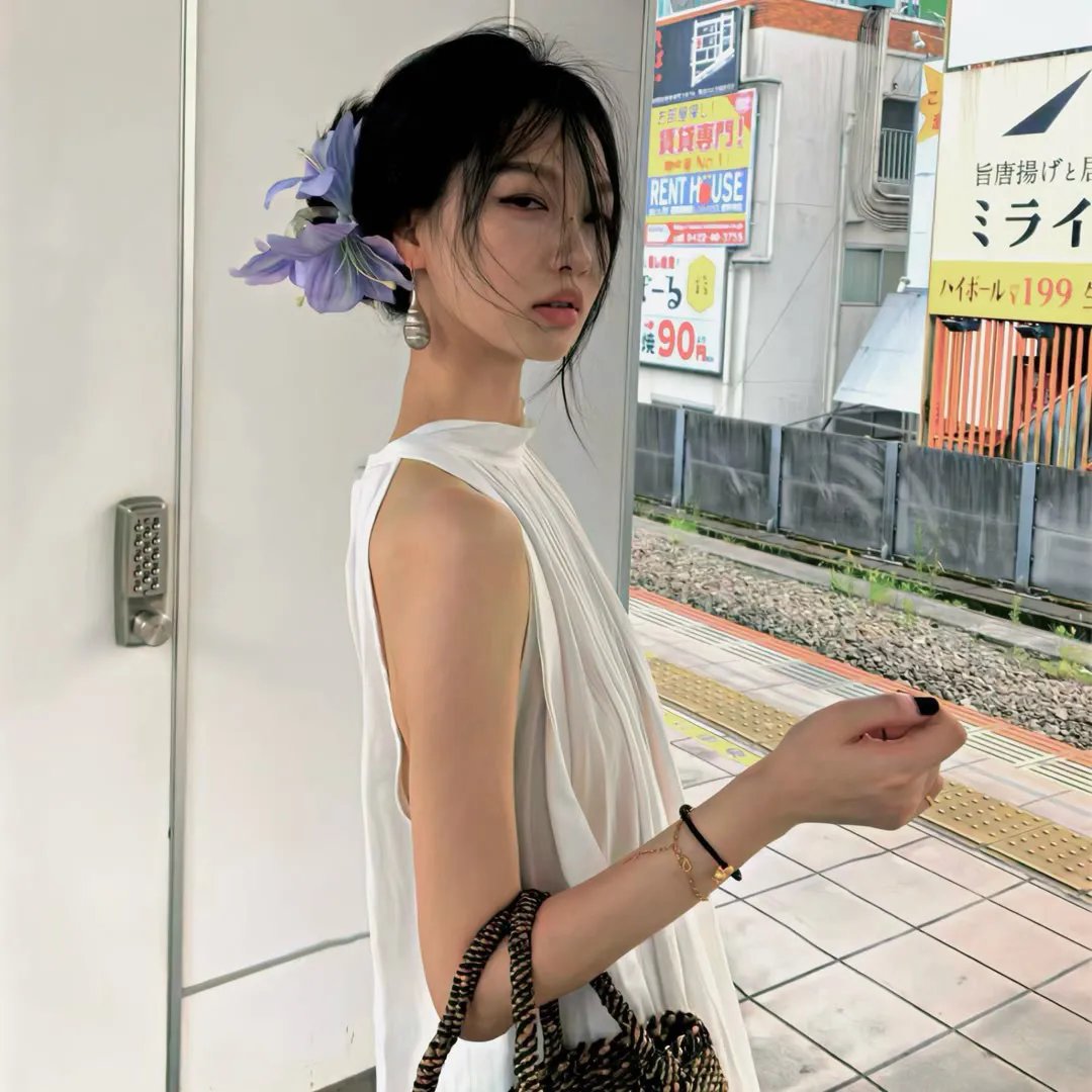 在水中